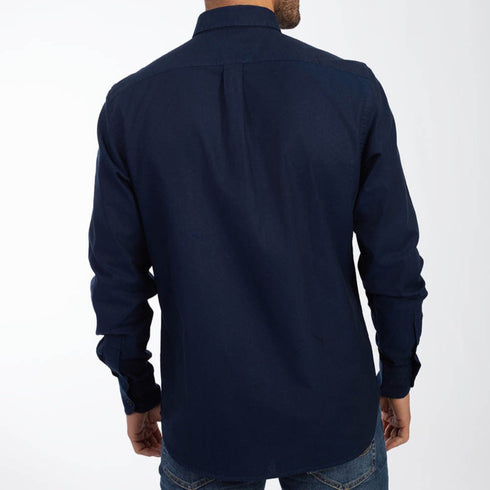 Harmont & Blaine Camicia casual Camicia Uomo in tinta unita con logo Blu A23 - HARMONT & BLAINECRK043011760 - 808 - M - Francavilla Moda